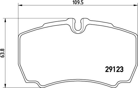 Brembo P A6 023 — Zestaw klocków hamulcowych, hamulce tarczowe