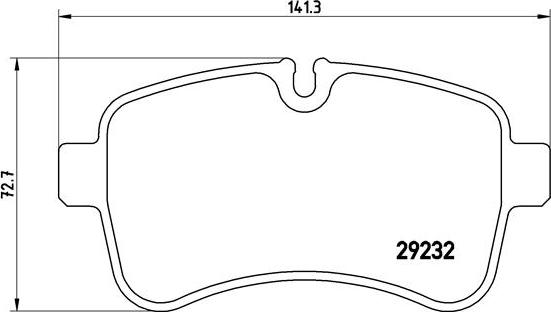 Brembo P A6 027 — Zestaw klocków hamulcowych, hamulce tarczowe