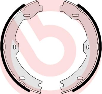 Brembo S 50 519 — Zestaw szczęk hamulcowych, hamulec postojowy