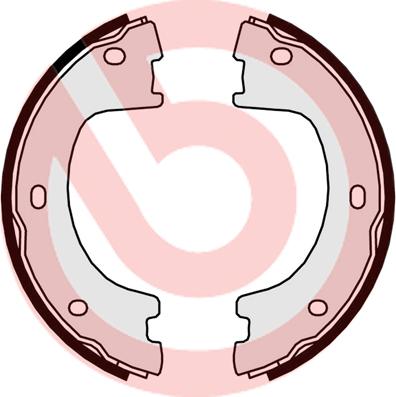 Brembo S 50 521 — Zestaw szczęk hamulcowych, hamulec postojowy