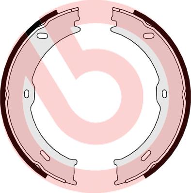 Brembo S 50 523 — Zestaw szczęk hamulcowych, hamulec postojowy