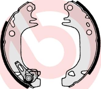 Brembo S 61 513 — Zestaw szczęk hamulcowych