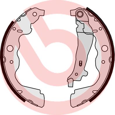 Brembo S 68 546 — Zestaw szczęk hamulcowych
