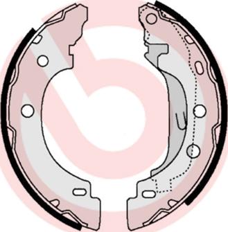 Brembo S 68 523 — Zestaw szczęk hamulcowych