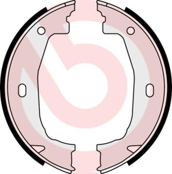 Brembo S 06 510 — Zestaw szczęk hamulcowych, hamulec postojowy