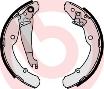 Brembo S 85 516 — Zestaw szczęk hamulcowych