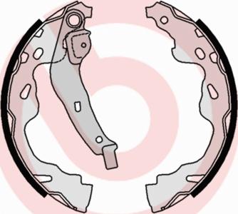 Brembo S 83 509 — Zestaw szczęk hamulcowych