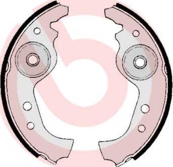 Brembo S 23 501 — Zestaw szczęk hamulcowych