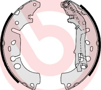 Brembo S 23 531 — Zestaw szczęk hamulcowych