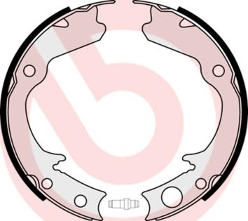 Brembo S 78 508 — Zestaw szczęk hamulcowych, hamulec postojowy