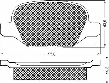 Delphi LP1685 - Klocek hamulcowy kpl.