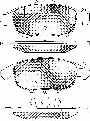 Maxgear 19-1547 - KLOCKI HAM. CITROEN P. BERLINGO 08--C4-DS4-DS5-5008