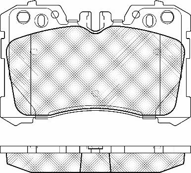 Textar 2424501 - KLOCKI HAM. LEXUS P. LS 06-