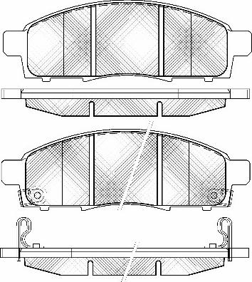 QUICK BRAKE 1090002 - ZESTAW INST. KLOCKÓW HAM. NISSAN P. NV200 1.5 DCI-1.6 16V 10-