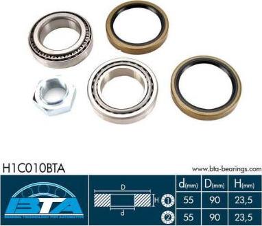 BTA H1C010BTA — Zestaw łożysk koła