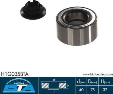BTA H1G035BTA — Zestaw łożysk koła