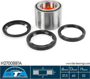 BTA H27008BTA — Zestaw łożysk koła