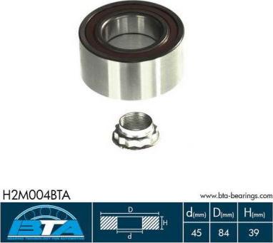 BTA H2M004BTA — Zestaw łożysk koła