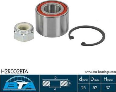 BTA H2R002BTA — Zestaw łożysk koła