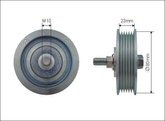 SKF VKM 61037 - ROLKA PASKA WIELOROWK. TOYOTA YARIS 05-