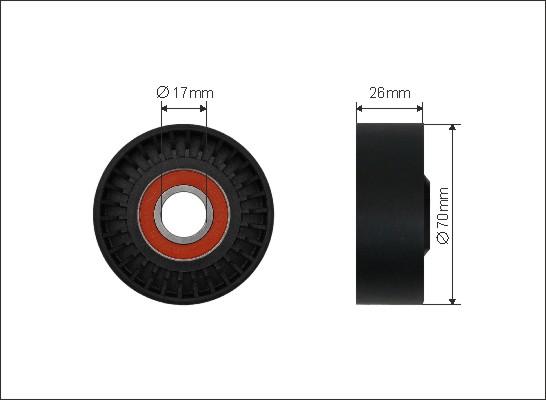 Febest 1987-E46 - ROLKA NAP. BMW 3 E46 320 D