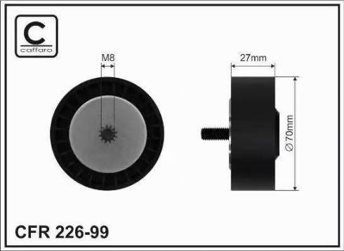 FEBI Bilstein 24639 - ROLKA PASKA WIELOROWK. BMW M47N20
