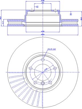 Meyle 315 521 0025/PD - TARCZA HAM. BMW P. E38 94-01
