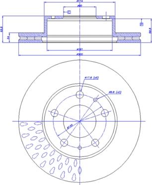 ABE C3F024ABE - Tarcza hamulcowa