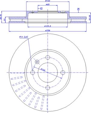 Maxgear 19-0754 - TARCZA HAM. VW P. GOLF 2-3-PAS