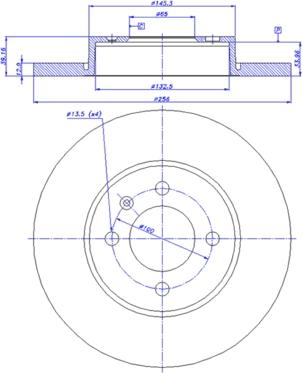 Maxgear 19-0767 - TARCZA HAM. VW P. PASSAT 88-96
