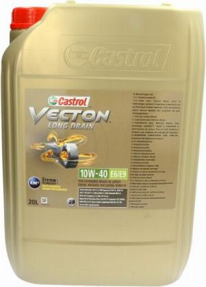 CASTROL 15B347 - OLEJ CASTROL 10W40 20L VECTON LONG DRAIN E6-E9 - CJ-4 - 228.51 - M3477-3271-1 - VDS-4 - RLD-3