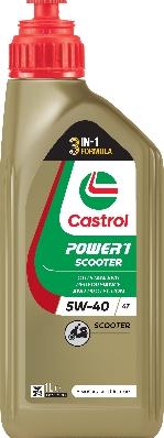 CASTROL 1605C4 - OLEJ CASTROL 5W40 1L POWER 1 SCOOTER 4T SYNT. - MOTOCYKLE - SCOOTER