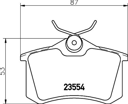 BENDIX Braking BPD1027 - KLOCKI HAMULCOWE TYŁ