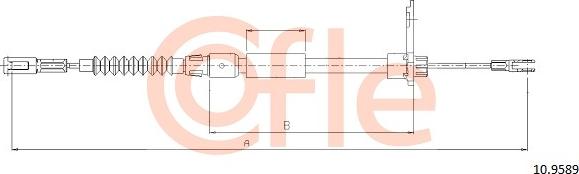 Cofle 10.9589 — Cięgło, hamulec postojowy