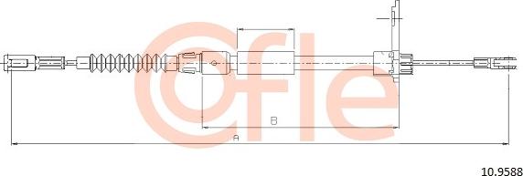 Cofle 10.9588 — Cięgło, hamulec postojowy