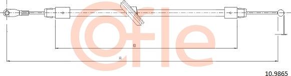 Cofle 10.9865 — Cięgło, hamulec postojowy