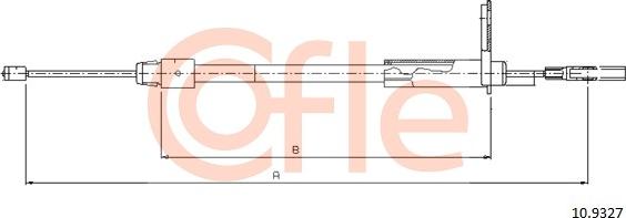 Cofle 10.9327 — Cięgło, hamulec postojowy