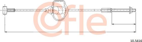 Cofle 10.5416 — Cięgło, hamulec postojowy