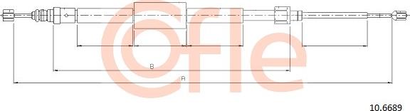 Cofle 10.6689 — Cięgło, hamulec postojowy