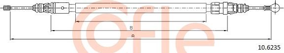 Cofle 10.6235 — Cięgło, hamulec postojowy