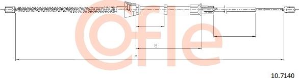 Cofle 10.7140 — Cięgło, hamulec postojowy