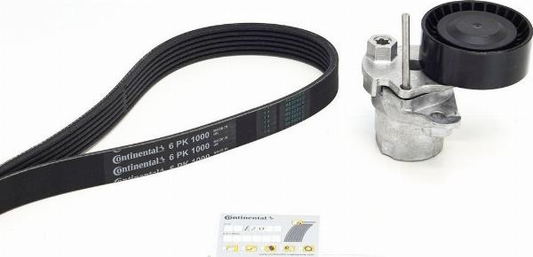 CONTINENTAL 6PK1000K1 — Zestaw paska klinowego wielorowkowego