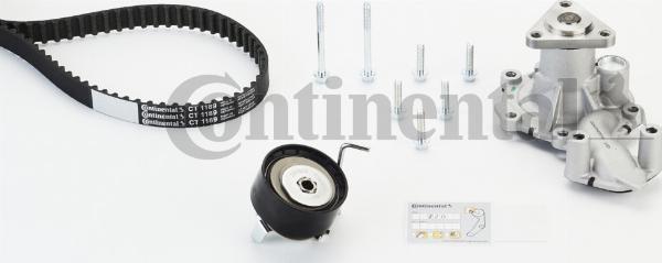 CONTINENTAL CT 1189 WP1 — Pompa wodna + zestaw paska rozrządu