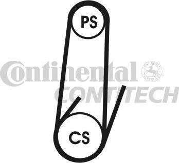 CONTINENTAL 4PK1102 ELAST - PASEK WIELOROWKOWY 4PK1102ELAST