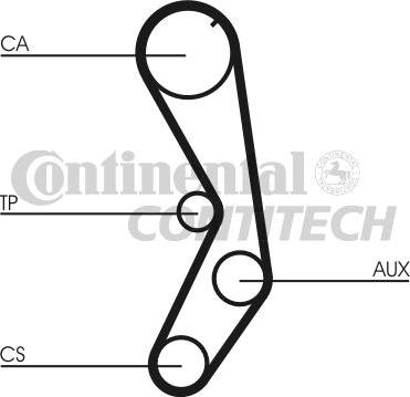 CONTINENTAL CT605K1 - ZESTAW ROZRZĄDU FIAT 1.4-1.6