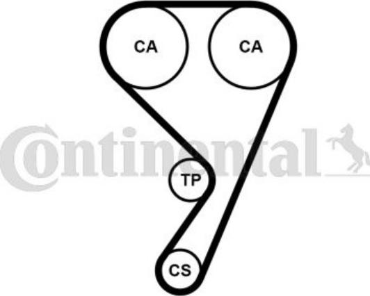 CONTINENTAL CT1211 — Pasek rozrządu