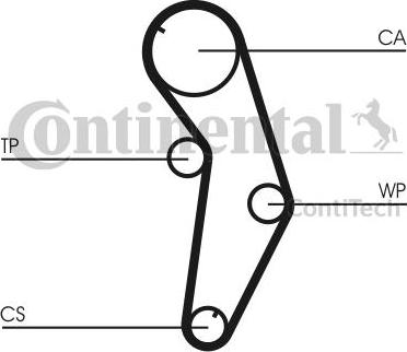 CONTINENTAL CT841K1 - ZESTAW ROZRZĄDU MITSUBISHI 1.6
