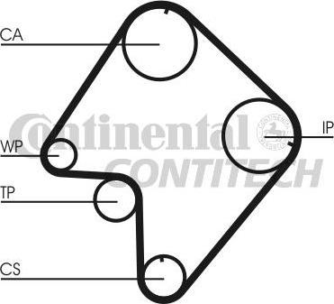 CONTINENTAL CT832 - PASEK ROZRZĄDU FORD 2.0D