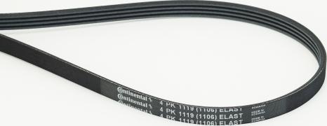 CONTINENTAL 4PK1119 ELAST — Pasek klinowy wielorowkowy