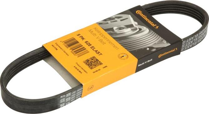 CONTINENTAL 5 PK 628 ELAST - PASEK WIELOROWKOWY 5PK628ELAST